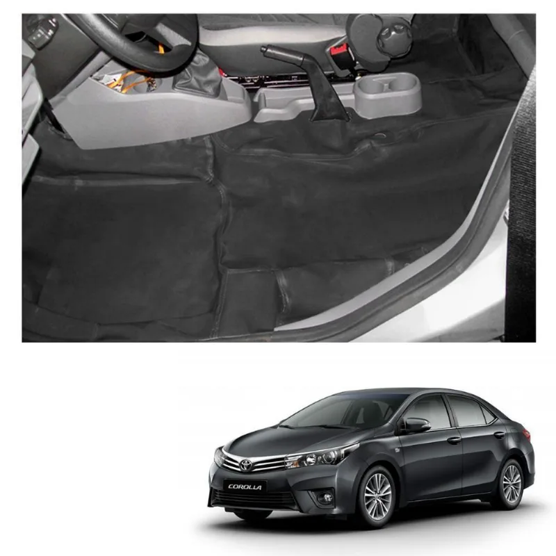 Capa De Assoalho Preto Toyota Corolla 2014 A 2019 Em Vinil