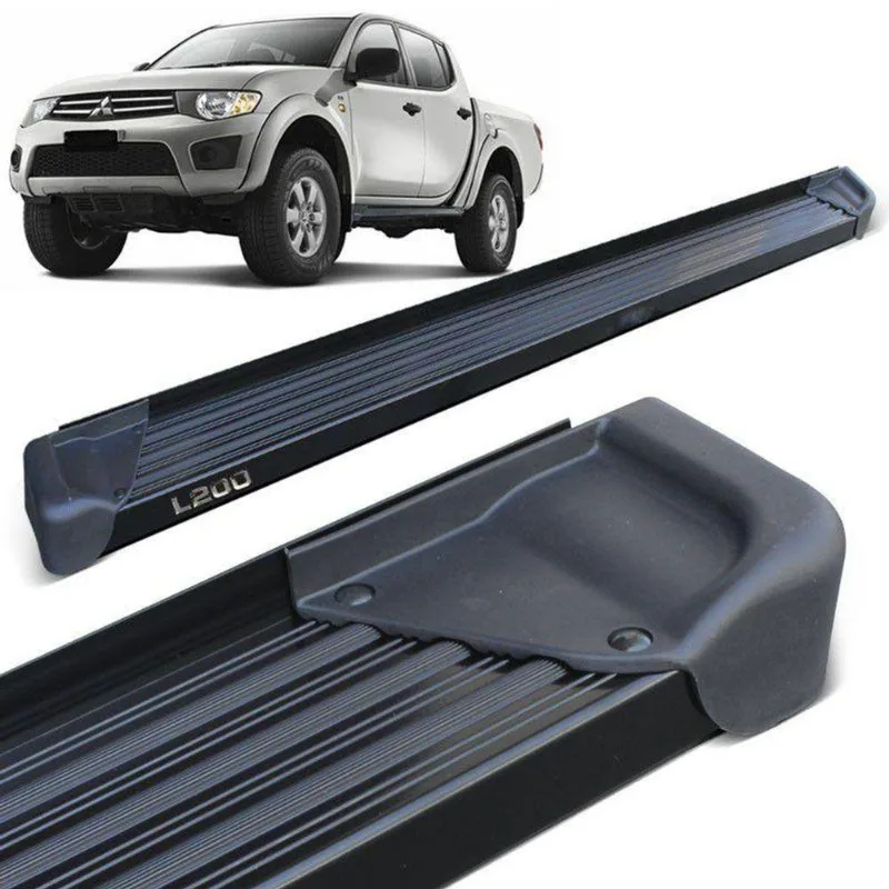 Estribo Lateral L200 Triton 2008 A 2018 Aluminio Preto A3