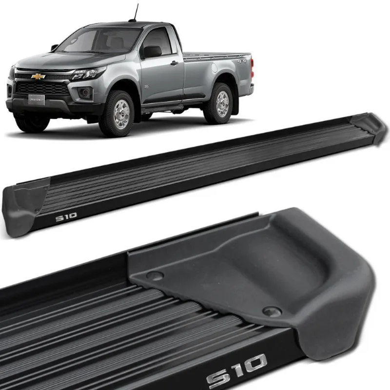 Estribo Lateral S10 Cs 2012 A 2021 Aluminio Preto A3