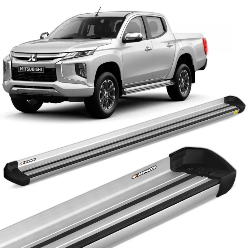 Estribo Lateral L200 Triton Sport 2017 A 2021 Aluminio Prata Keko