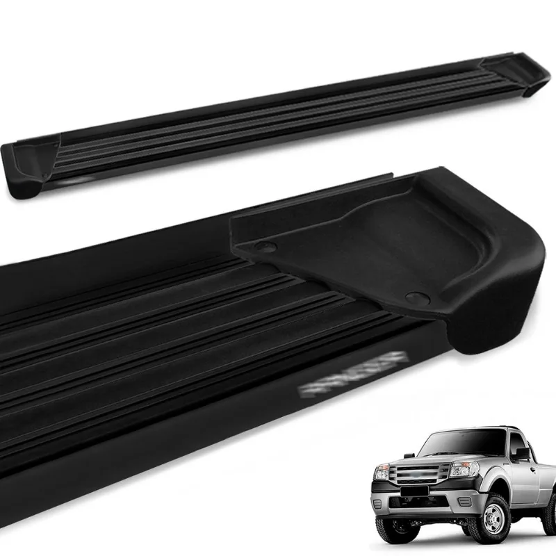 Estribo Lateral Ranger CS 1998 a 2012 Aluminio Preto A1