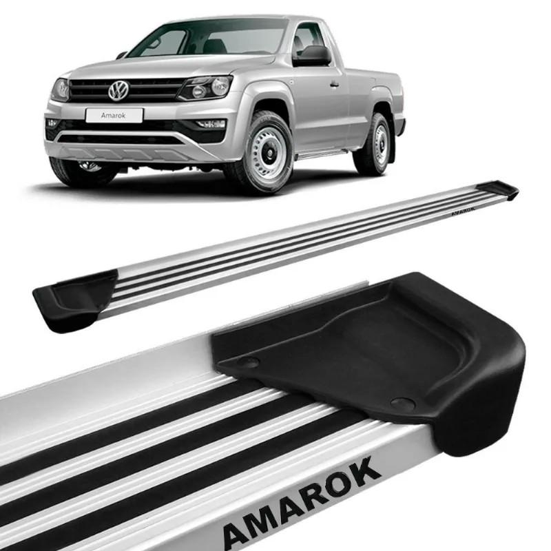 Estribo Lateral Amarok 2010 A 2021 Cabine Simples Aluminio Natural A1