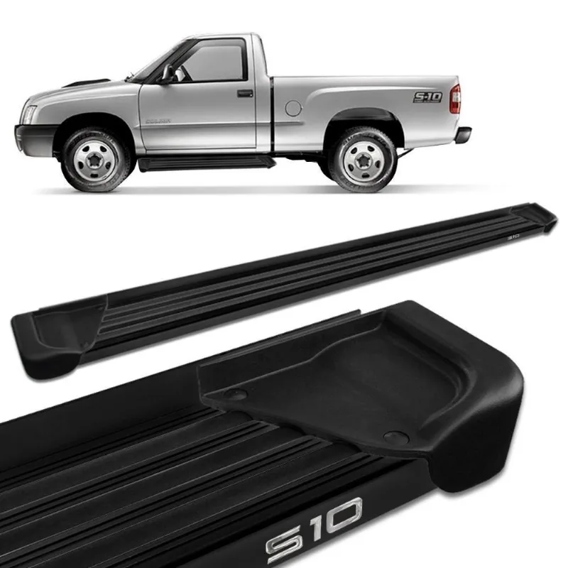 Estribo Lateral S10 Cs 1995 A 2011 Aluminio Preto A1