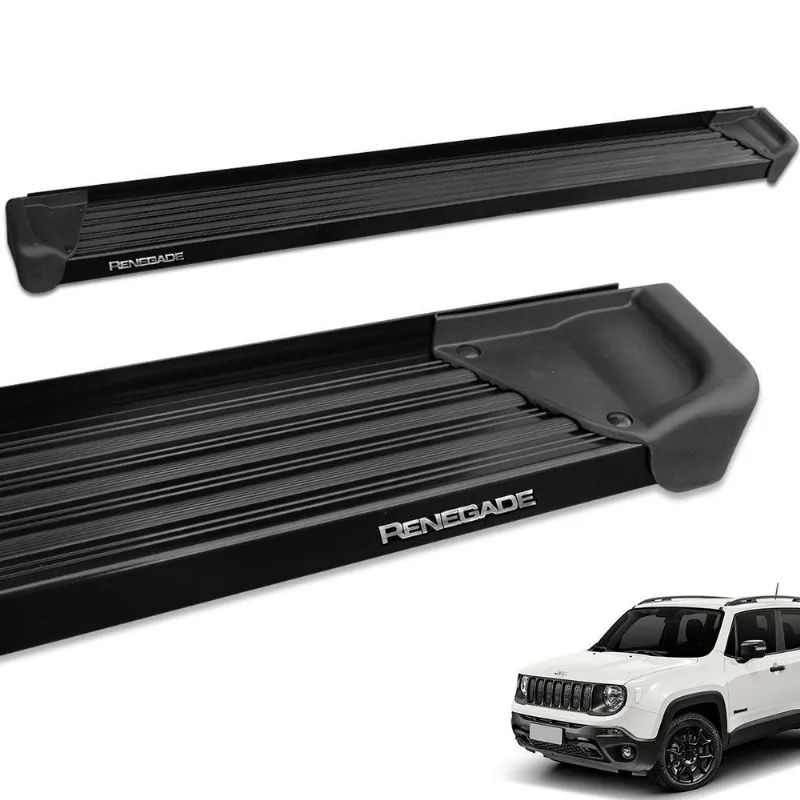 Estribo Lateral Renegade 2016 A 2024 Aluminio Preto A3
