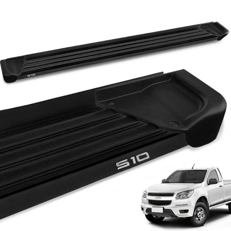 Estribo Lateral S10 Cs 2012 A 2024 Aluminio Preto A1