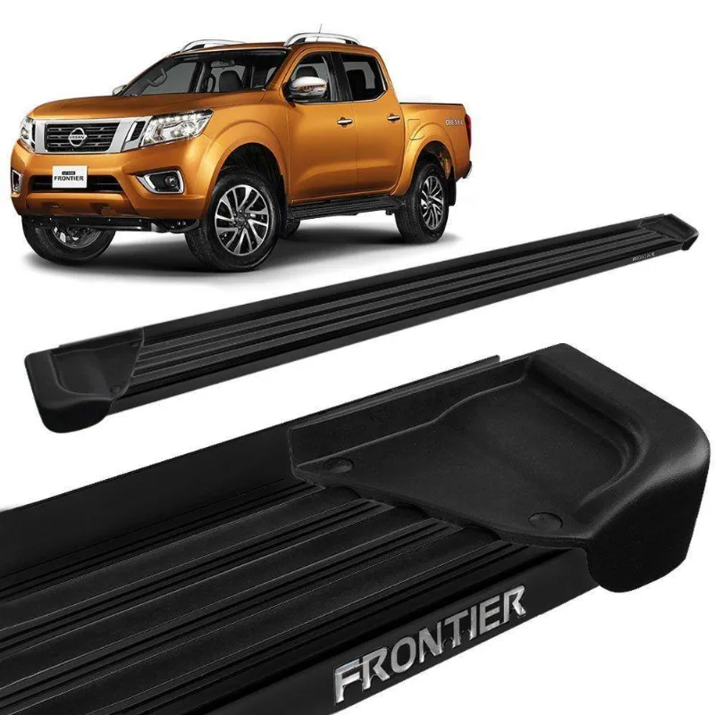 Estribo Lateral Frontier 2016 A 2020 Aluminio Preto A1