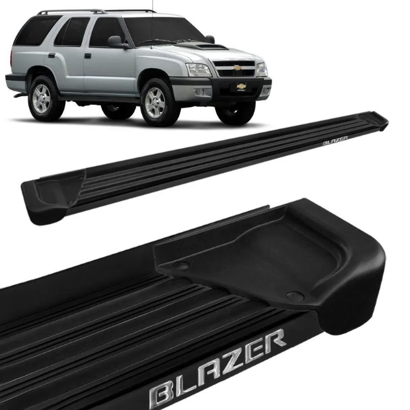 Estribo Lateral Blazer 1995 A 2011 Aluminio Preto A1