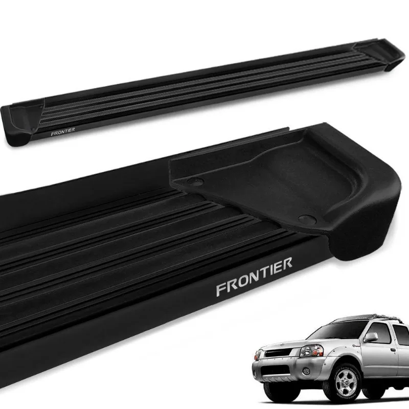 Estribo Lateral Frontier 1998 A 2007 Aluminio Preto A1