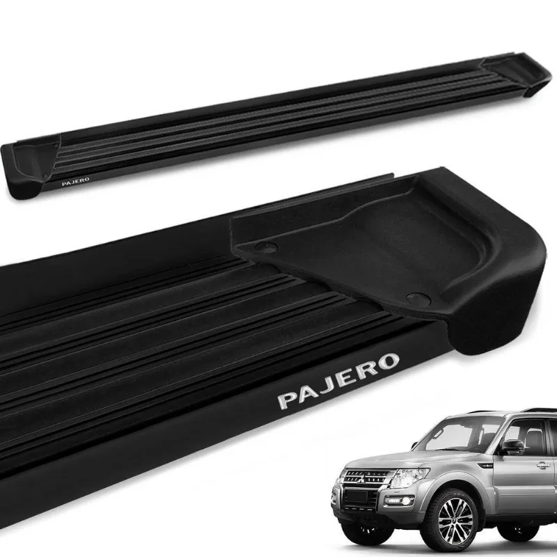 Estribo Lateral Pajero Full 1998 A 2010 Aluminio Preto A1
