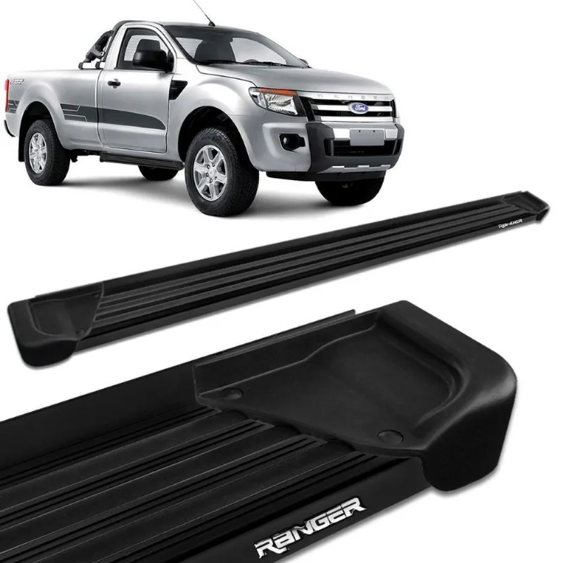 Estribo Lateral Ranger Cs 2013 A 2020 Aluminio Preto A1