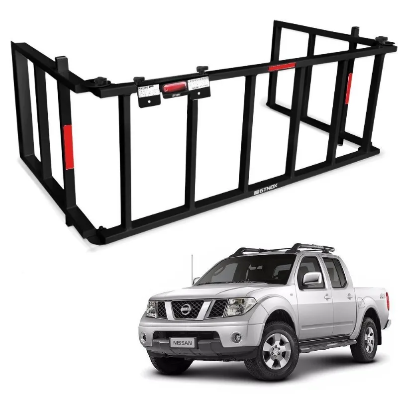 Extensor Caçamba Frontier 2008 A 2016 Divisor Rampa Preto Edr - Gtnox