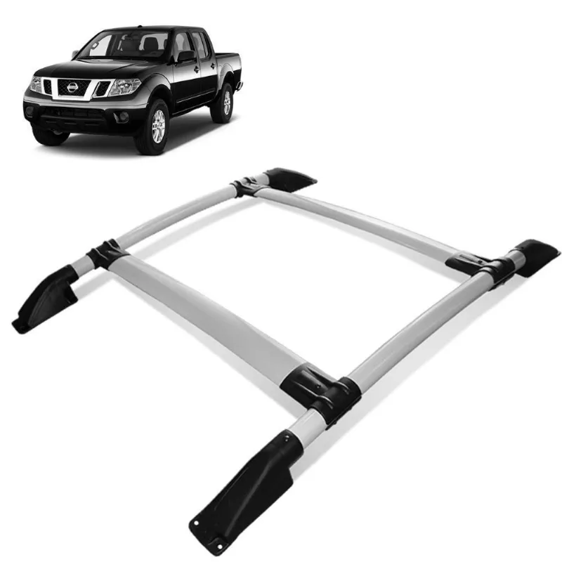 Rack De Teto Bagageiro Frontier 2008 A 2016 Prata Tubolar
