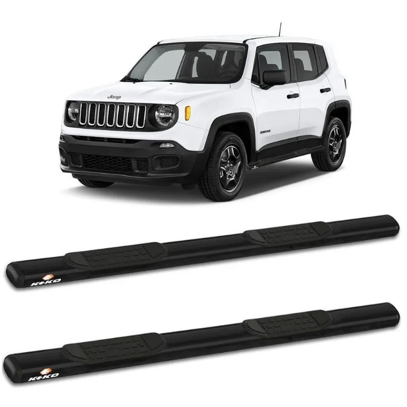 Estribo Lateral Jeep Renegade 2015 A 2021 Oblongo Preto Keko K1
