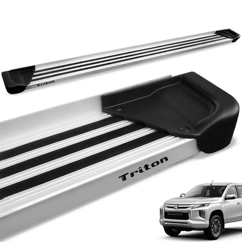 Estribo Lateral L200 Triton Sport 2017 a 2025 Aluminio Natural A1
