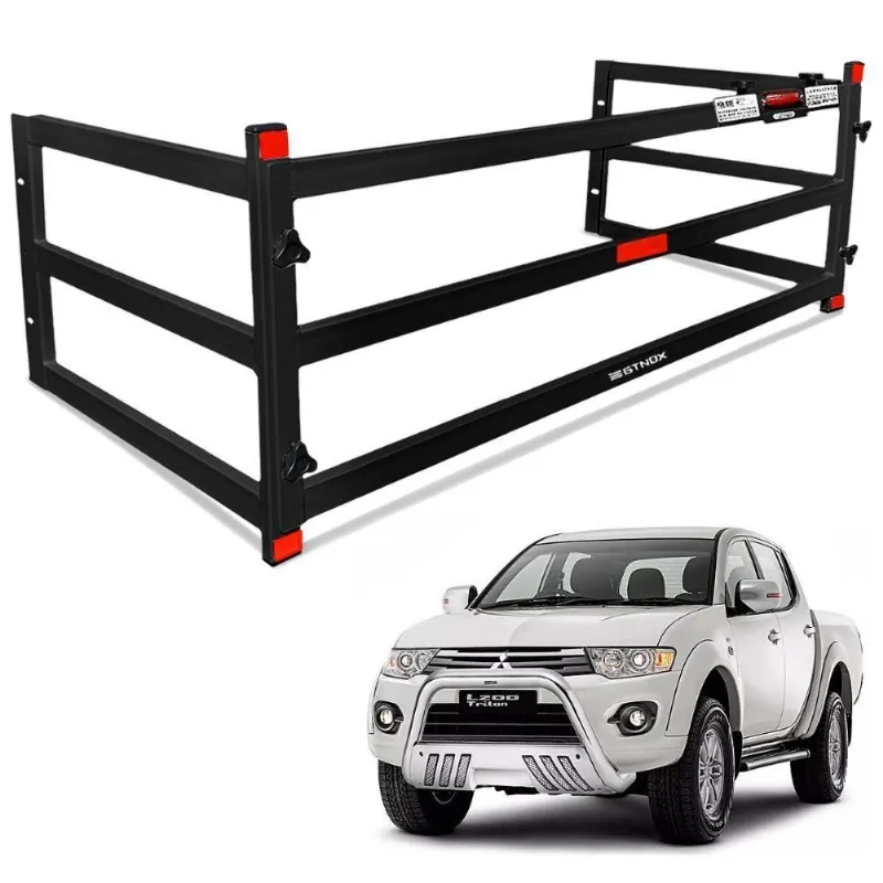Extensor Caçamba L200 Triton 2008 A 2018 Divisor Cargas Preto