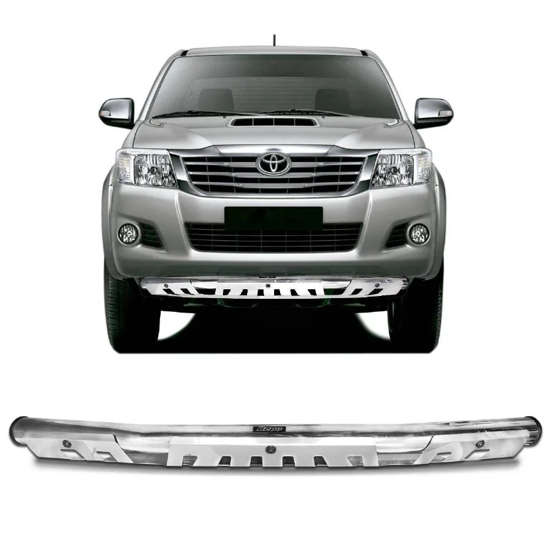Protetor Baixo Parachoque Hilux 2005 A 2015 Cromado Bepo