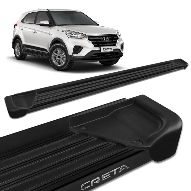 Estribo Lateral Creta 2017 A 2021 Aluminio Preto A1