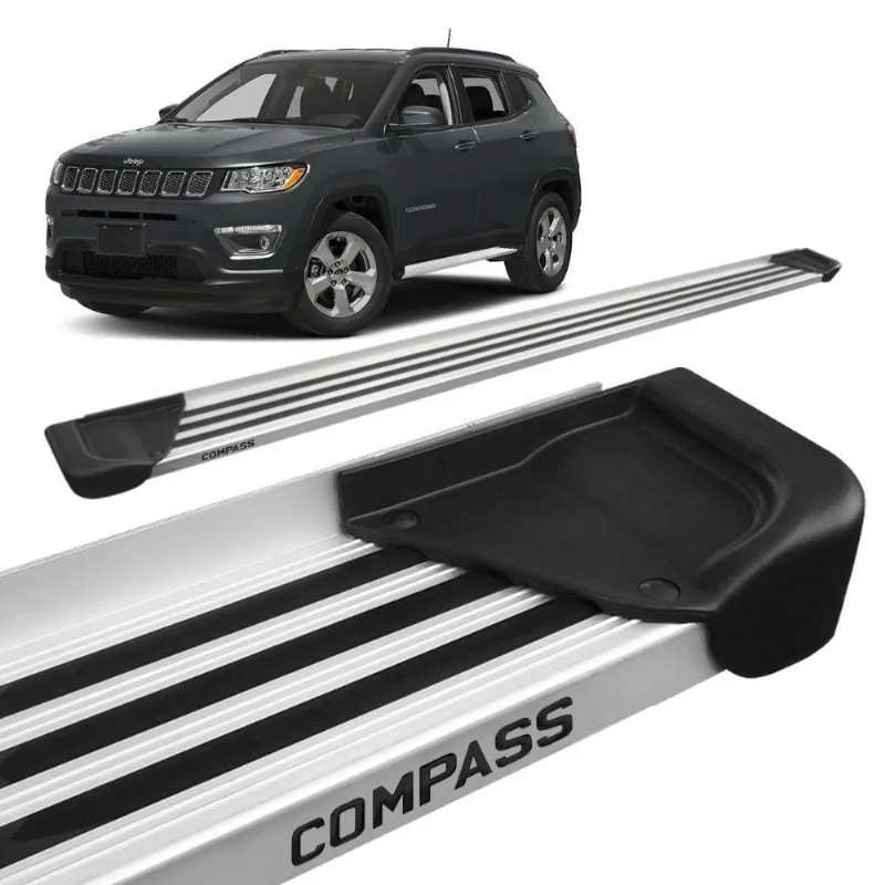 Estribo Lat Jeep Compass 2017 A 2021 Aluminio Natural A1