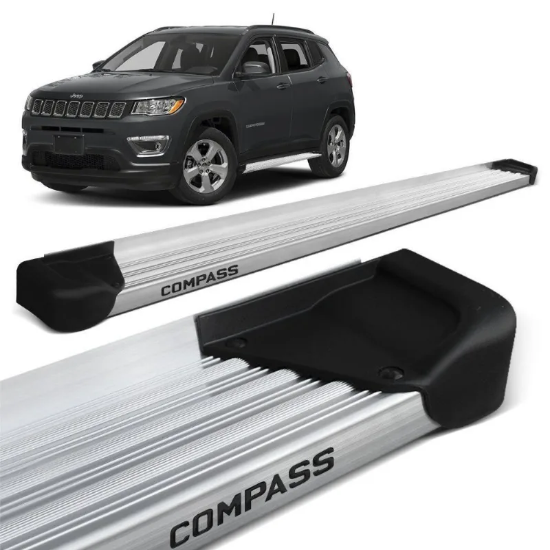 Estribo Lat Jeep Compass 2017 A 2019 Aluminio Natural A3