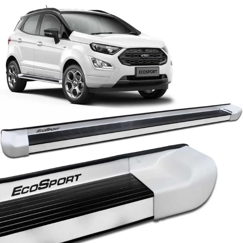 Estribo Lateral Ecosport 2013 A 2019 Branco Artico Personalizado
