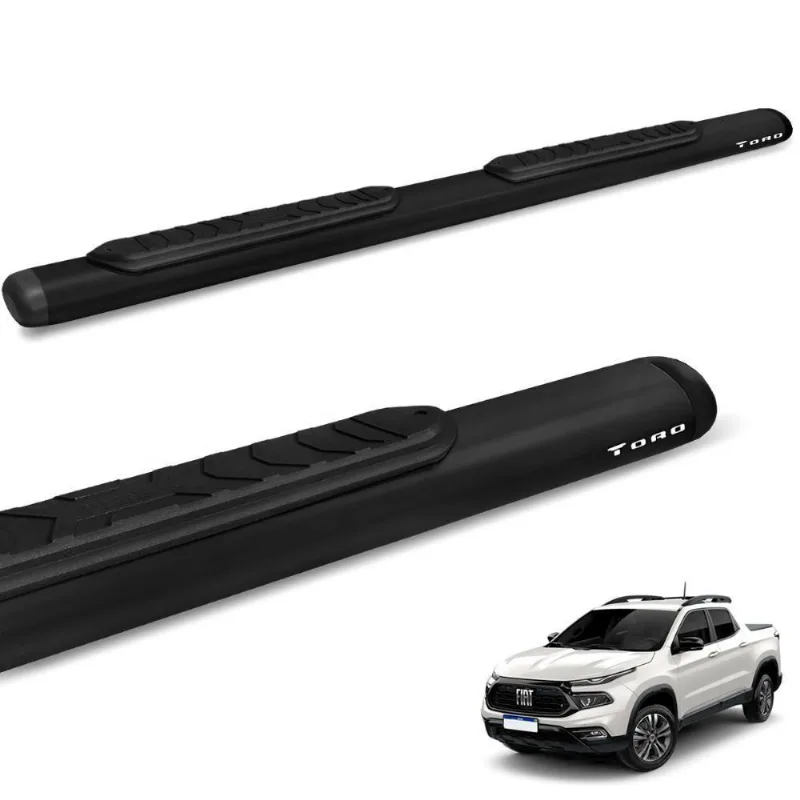 Estribo Lateral Oval Toro 2016 A 2024 Oblongo Preto