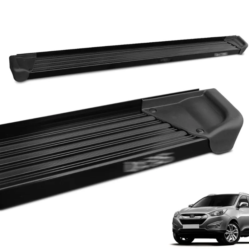 Estribo Lateral IX35 2011 a 2023 Aluminio Preto A3