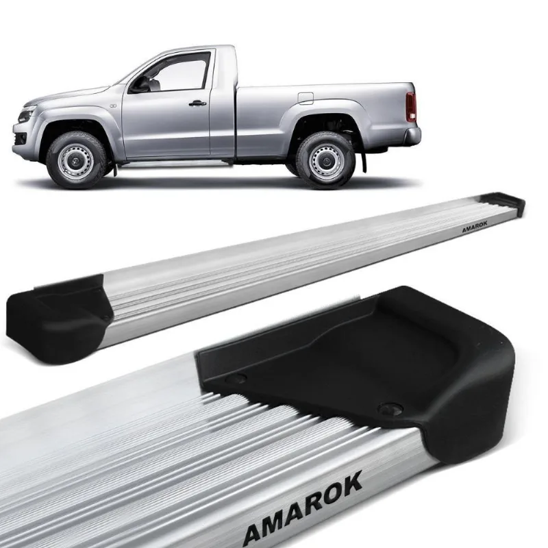 Estribo Lateral Amarok 2010 A 2021 Cabine Simples Aluminio Natural A3