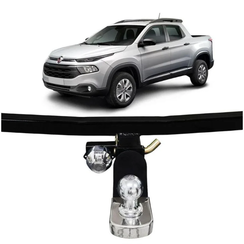 Engate De Reboque Fiat Toro 2016 A 2022 Removivel 700 Kg