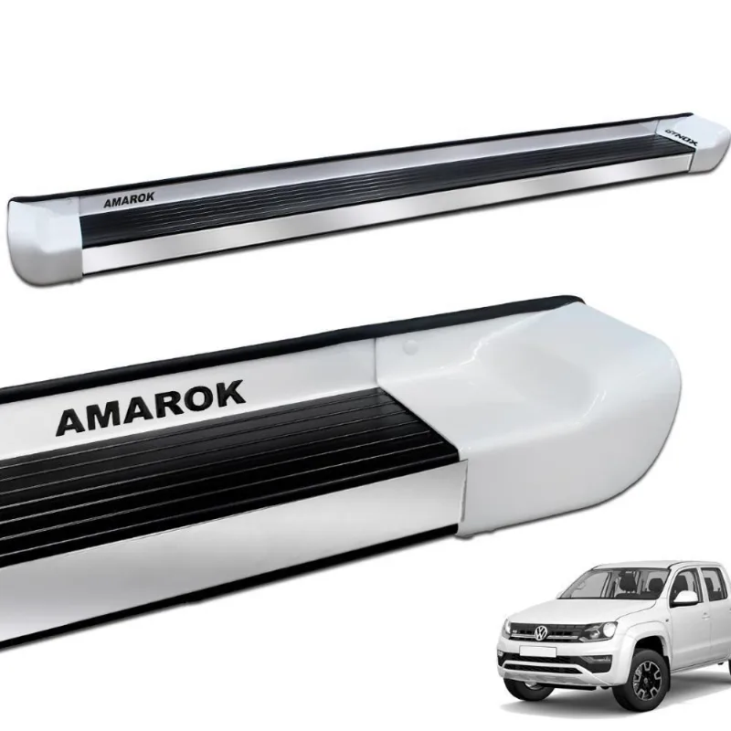 Estribo Lateral Amarok Cd 2010 A 2024 Branco Cristal Personalizado