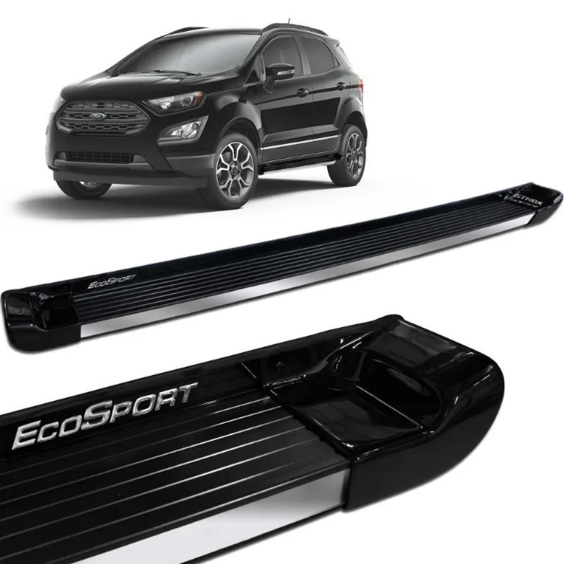 Estribo Lateral Ecosport 2013 A 2021 Preto Ebony Personalizado