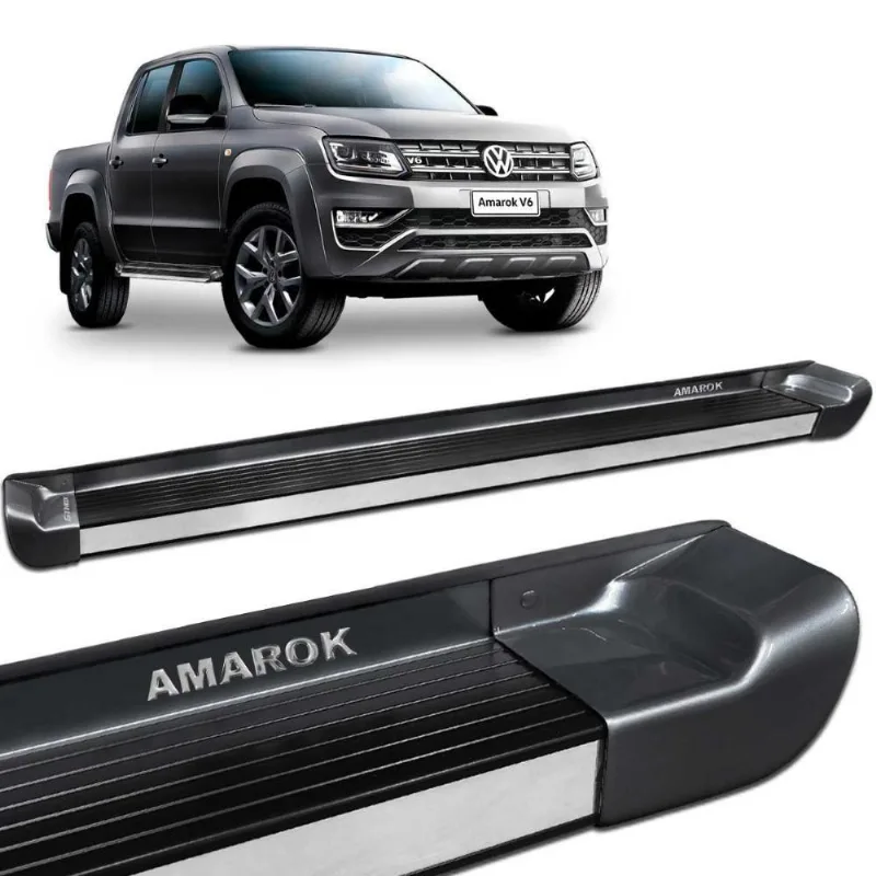 Estribo Lateral Amarok 2010 A 2022 Cd Cinza Iron Personalizado