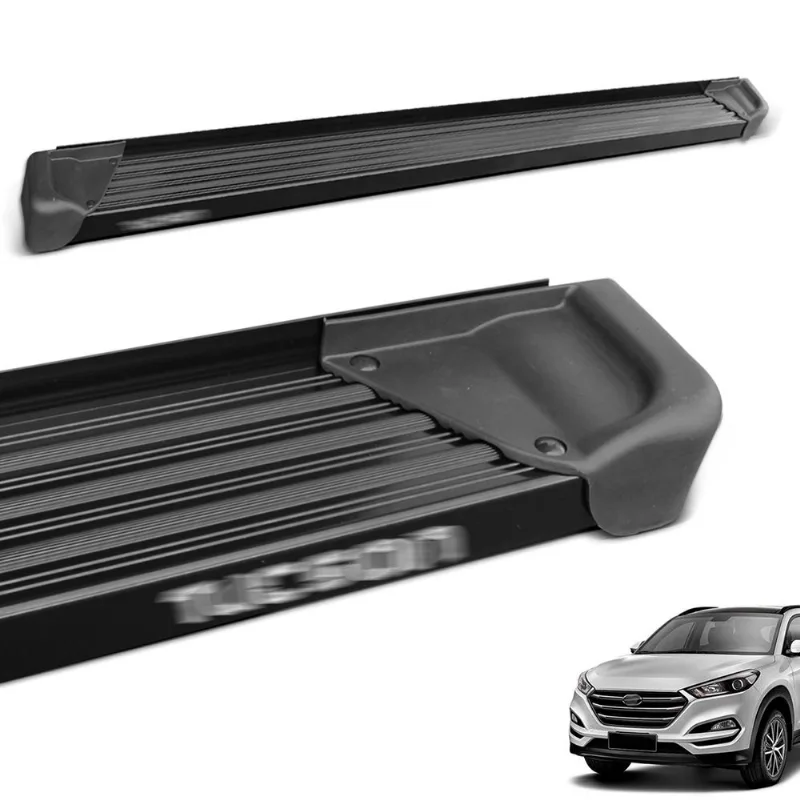 Estribo Lateral New Tucson 2017 a 2024 Aluminio Preto A3