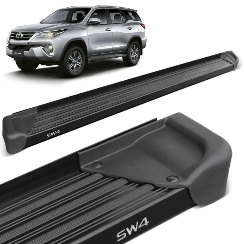 Estribo Lateral Hilux Sw4 2016 A 2020 Aluminio Preto A3
