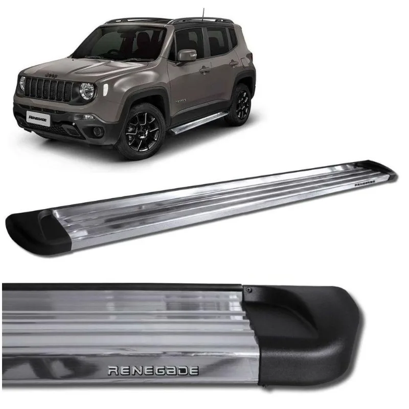 Estribo Lateral Jeep Renegade 2016 A 2020 Aluminio Polido Track