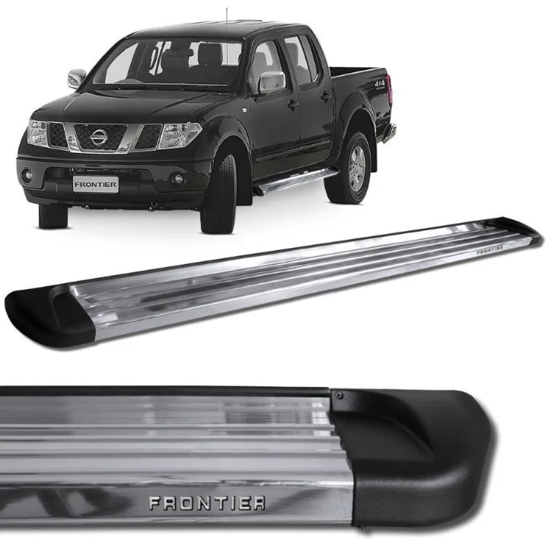 Estribo Lateral Frontier 2008 A 2016 Aluminio Polido Track