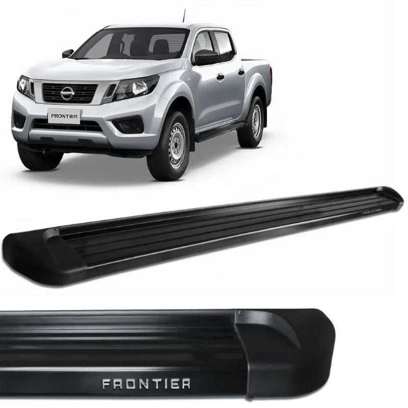 Estribo Lateral Frontier 2017 A 2020 Aluminio Preto Track