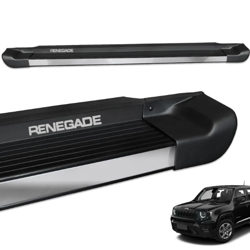 Estribo Lateral Renegade 2016 A 2024 Preto Fosco Personalizado