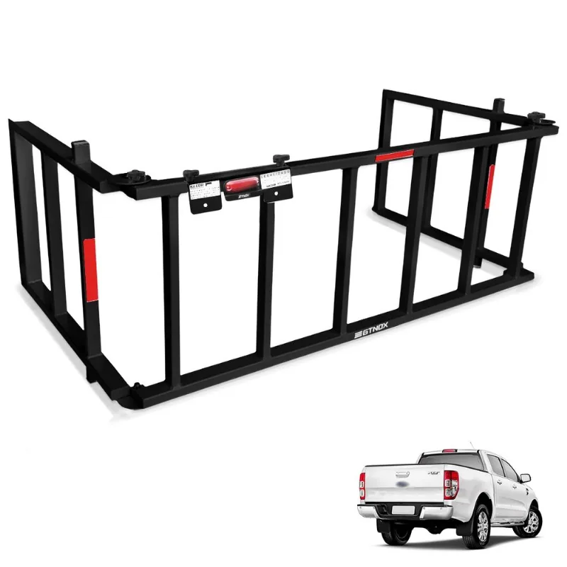 Extensor De Caçamba Ranger 2013 a 2026 Rampa Preto Reforçado 350kg
