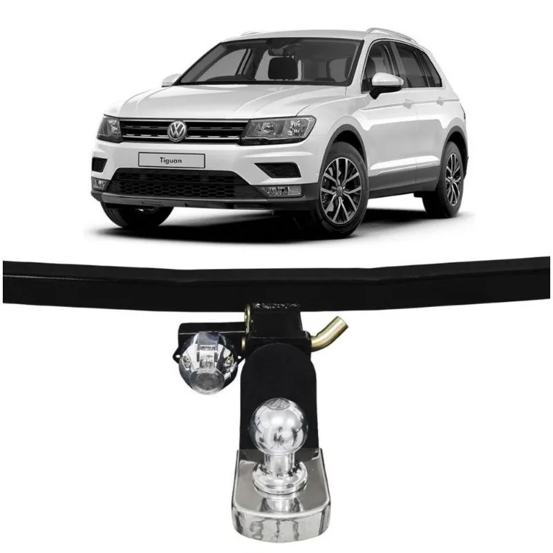 Engate De Reboque Tiguan Allspace 2019 A 2021 Rabicho Removível 700kg