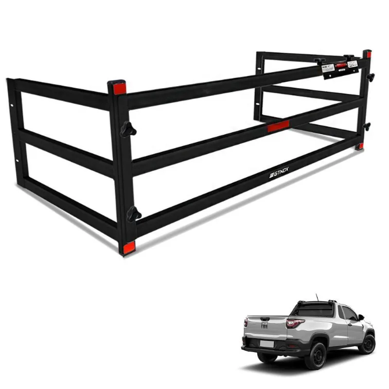 Extensor De Caçamba Strada 2021 A 2025 Divisor Ed Preto Gtnox