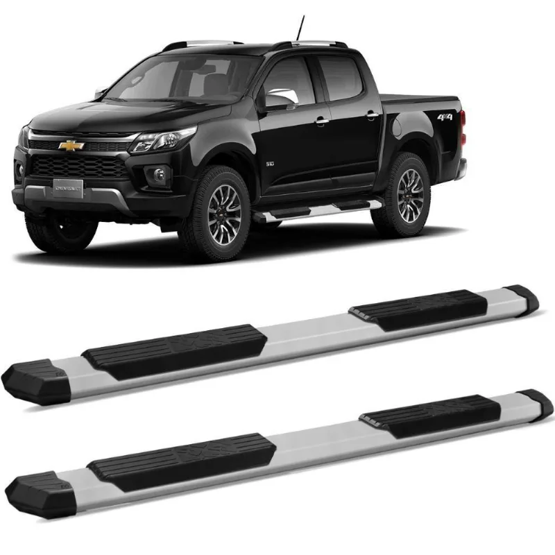 Estribo Lateral S10 2012 A 2021 Extreme Alumínio Prata Ck