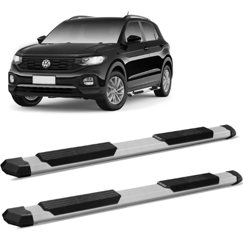 Estribo Lateral T-cross 2019 A 2021 Extreme Alumínio Prata Ck