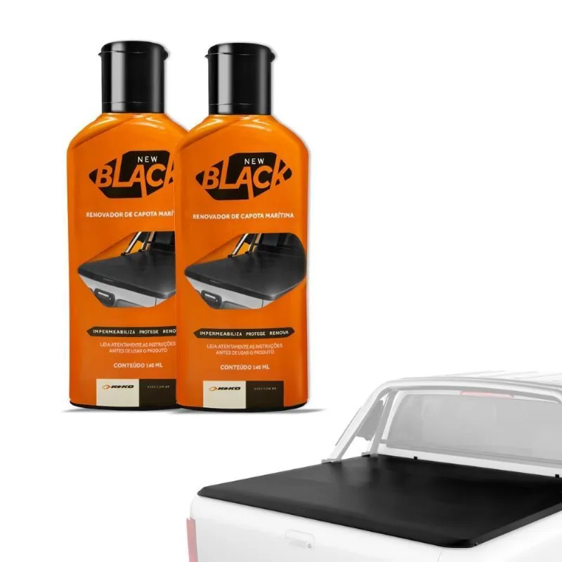 Kit 2 Renovador Capota Maritima Keko New Black 140ml