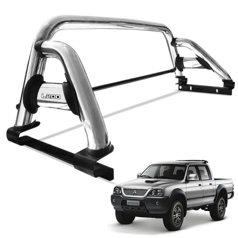 Santo Antonio L200 Sport Outdoor 2004 A 2012 Sport Cromado Com Barra