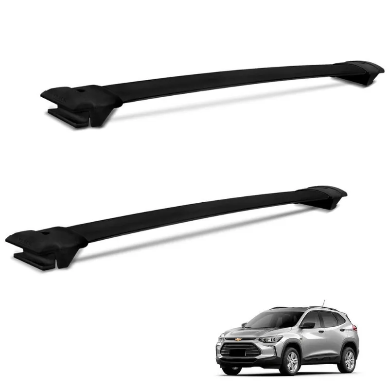 Rack De Teto Travessa Tracker 2020 A 2025 Alumínio Preto