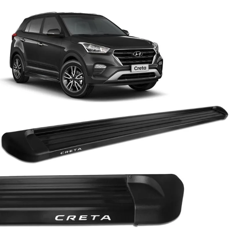 Estribo Lateral Creta 2017 A 2021 Alumínio Preto