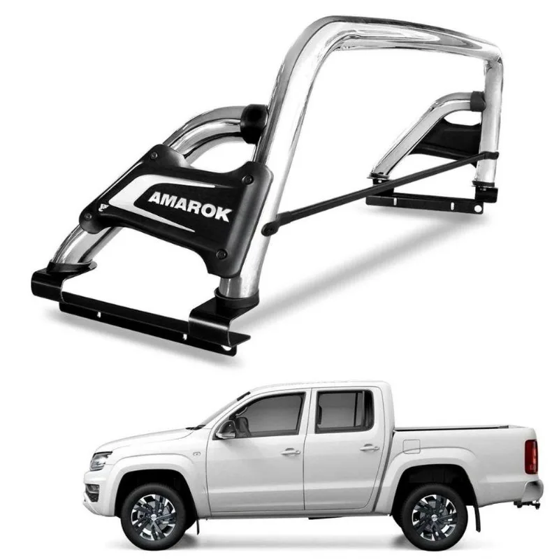 Santo Antonio Amarok 2010 A 2021 Premium Cromado Com Barra