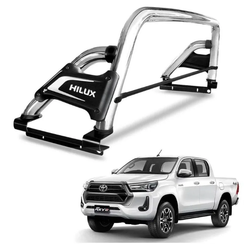 Santo Antonio Hilux 2016 A 2021 Premium Cromado Com Barra