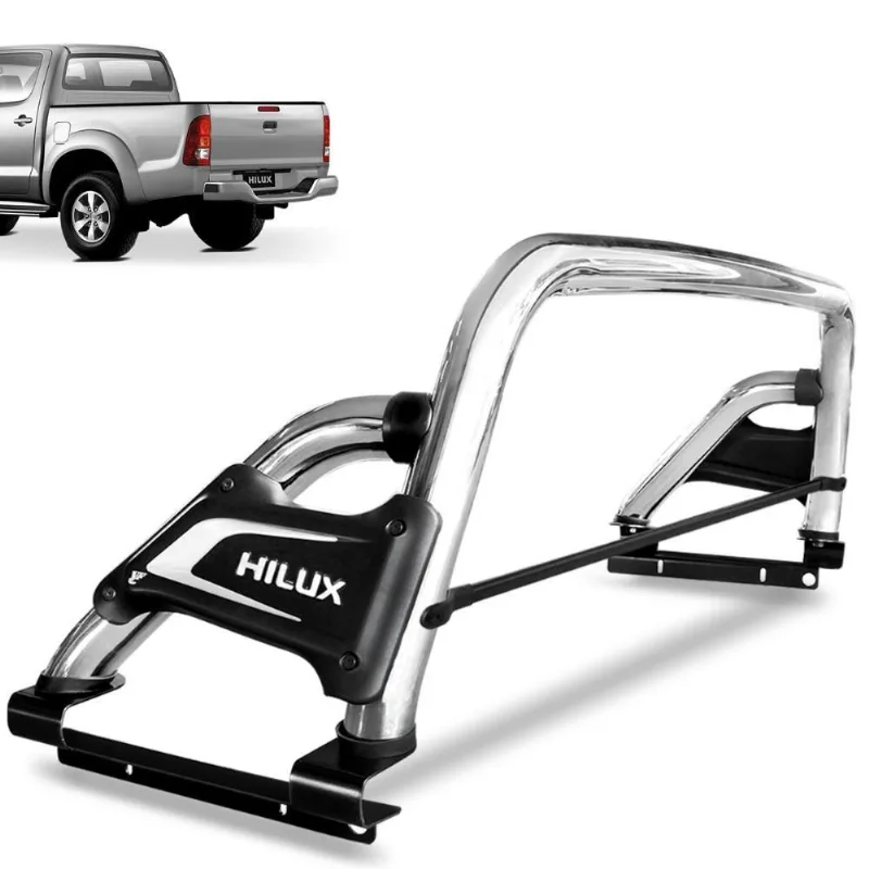 Santo Antonio Hilux 2005 A 2015 Premium Cromado Com Barra