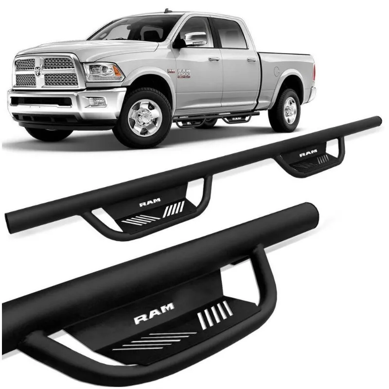 Estribo Lateral Dodge Ram Cd 2012 A 2020 Tx Aço Preto Ck
